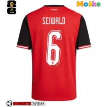 Moške Nogometnih dresov Avstrija Nicolas Seiwald #6 Domači SP 2026 Kratki rokavi